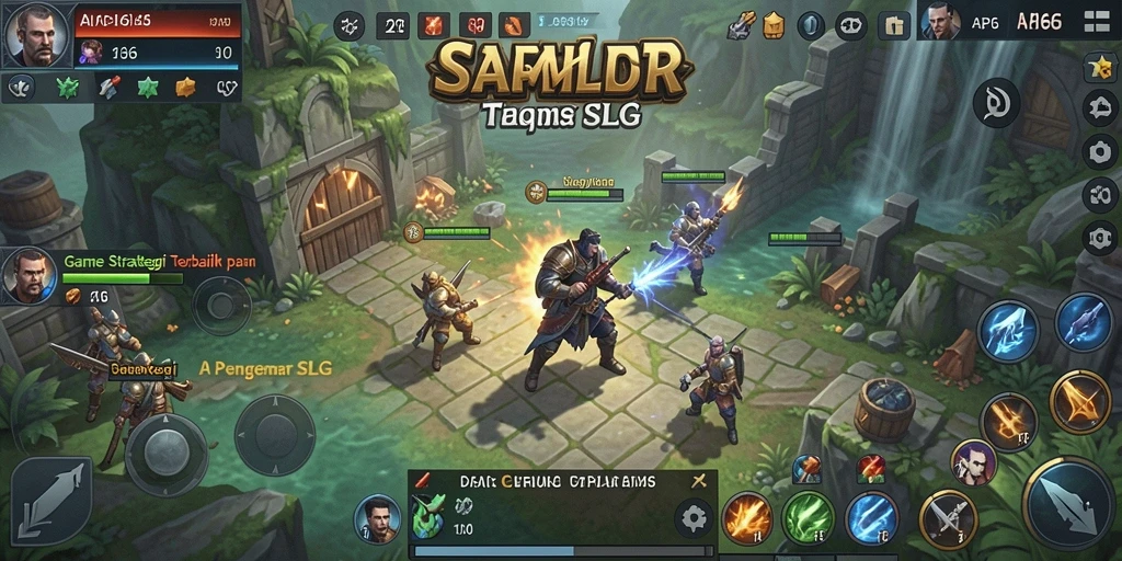 Tampilan menarik dari gameplay strategi di API66.