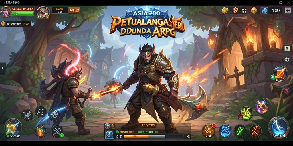 Screenshot gameplay ARPG menampilkan aksi mendebarkan di ASIA200.