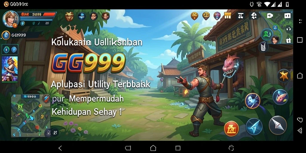 Tampilan utama GG999 yang sederhana dan fungsional.