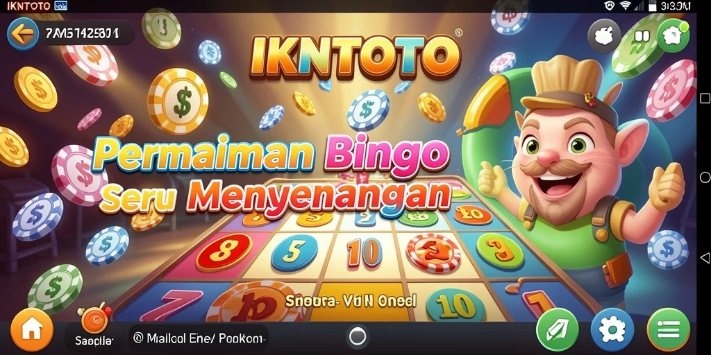Tampilan seru dari gameplay Bingo di IKNTOTO.