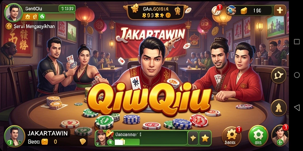 Gameplay seru QiuQiu dalam JAKARTAWIN
