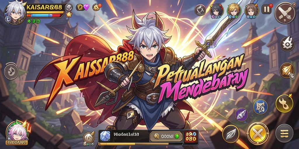 Tampilan gameplay KAISAR888 yang dinamis dan penuh warna.