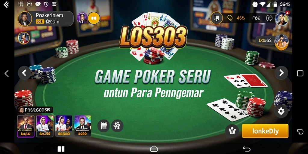 Tangkapan layar gameplay poker yang menarik di LOS303.