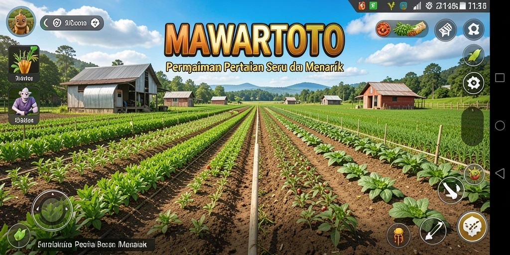 Tampilan gameplay menarik dari MAWARTOTO dengan aktivitas pertanian.
