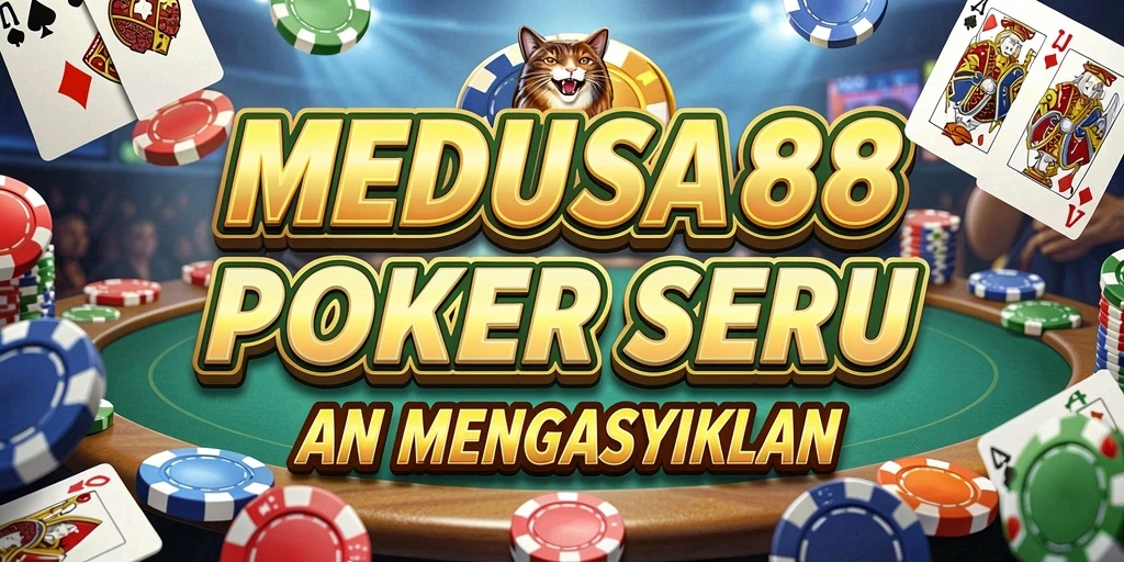 Tampilan gameplay Poker yang menegangkan
