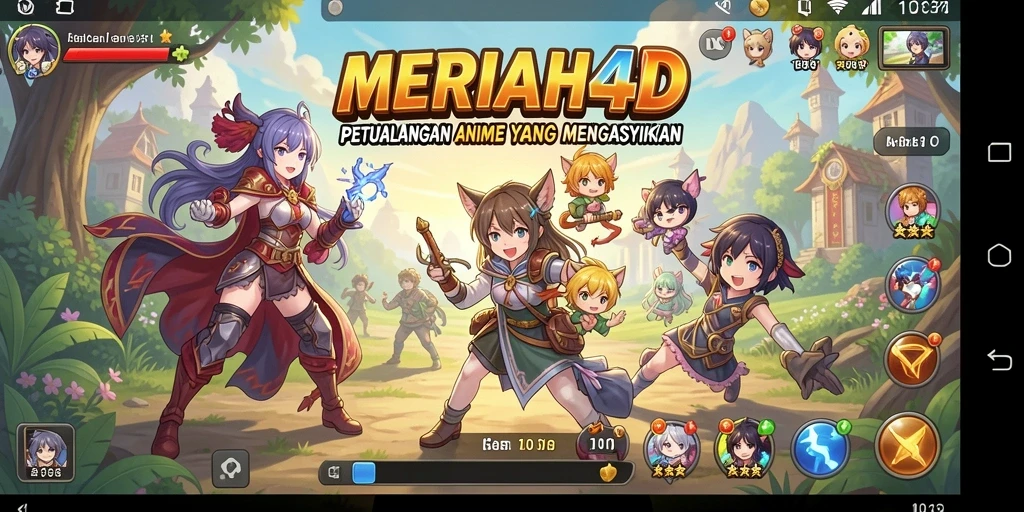 Tampilan menarik dari gameplay anime yang menakjubkan.