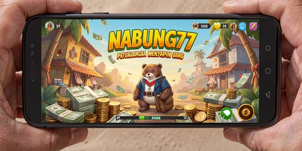 Screenshot dari gameplay <strong>NABUNG77</strong> yang penuh warna dan interaktif.