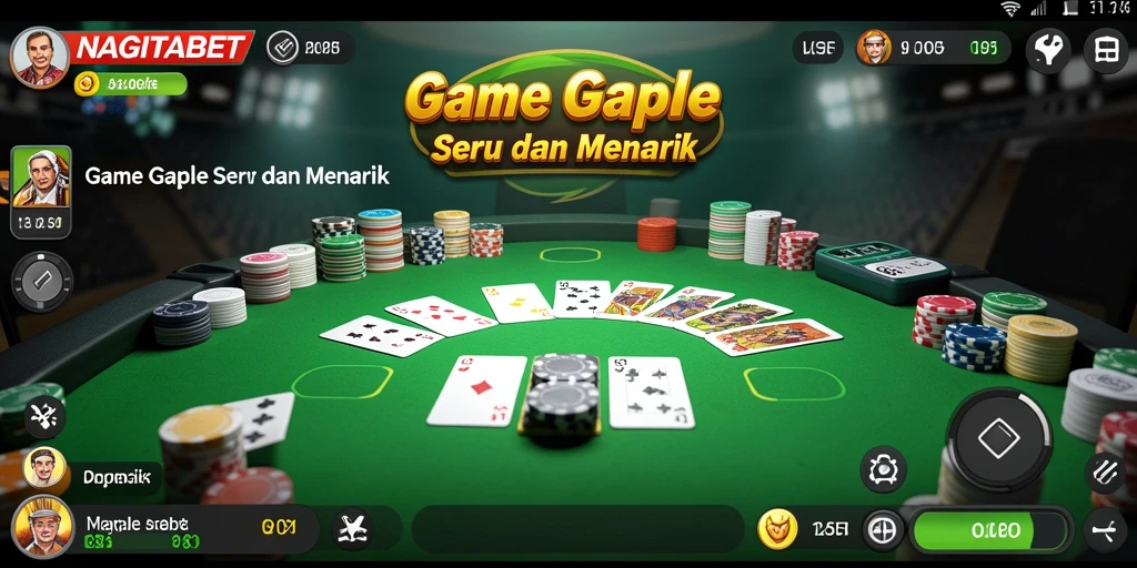 Screenshot dari gameplay Gaple yang seru di NAGITABET.