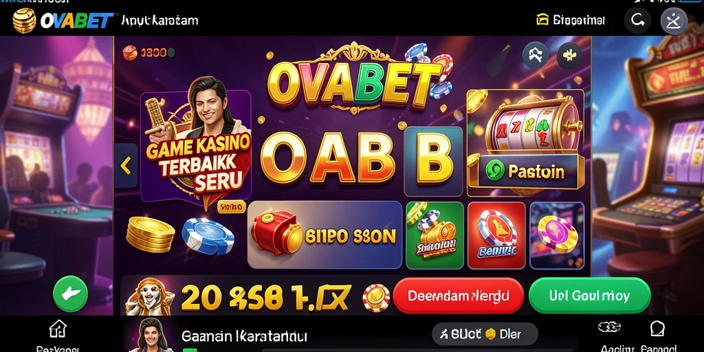 Gameplay Kasino yang menegangkan dan penuh warna di OVABET.