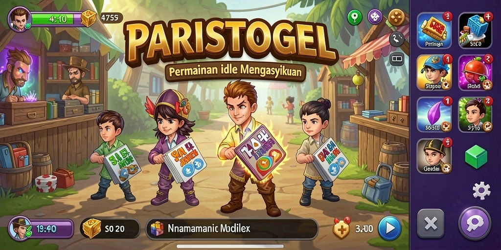 Tampilan gameplay PARISTOGEL yang mempesona dan menghibur.
