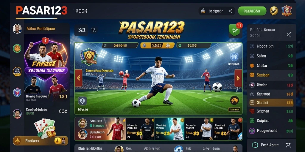 Tampilan menarik dari gameplay PASAR123 saat bertaruh di Sportsbook.