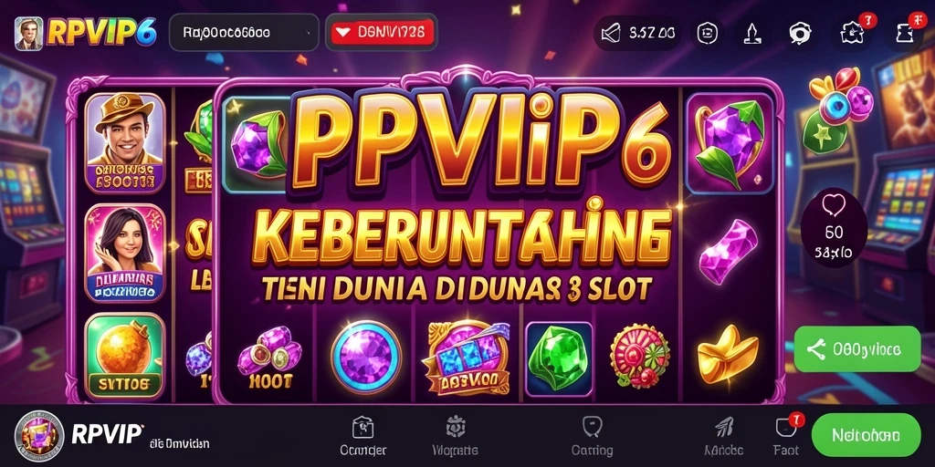 Gameplay menarik RPVIP6 dengan berbagai tema Slot.