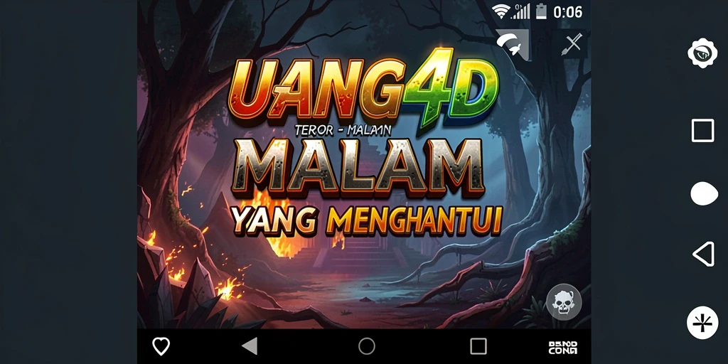 Screenshot utama UANG4D dengan suasana mencekam yang menakutkan.