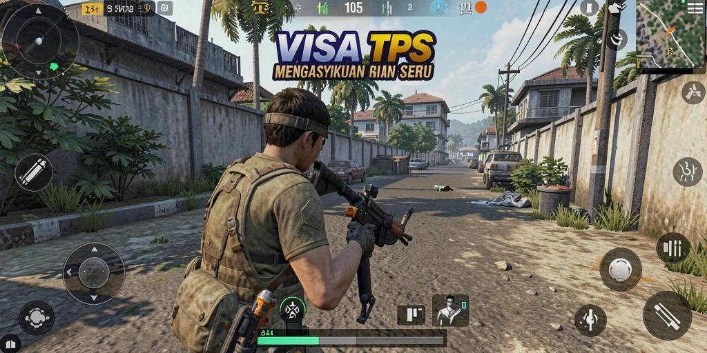 Tangkapan layar menunjukkan aksi seru dalam gameplay TPS.